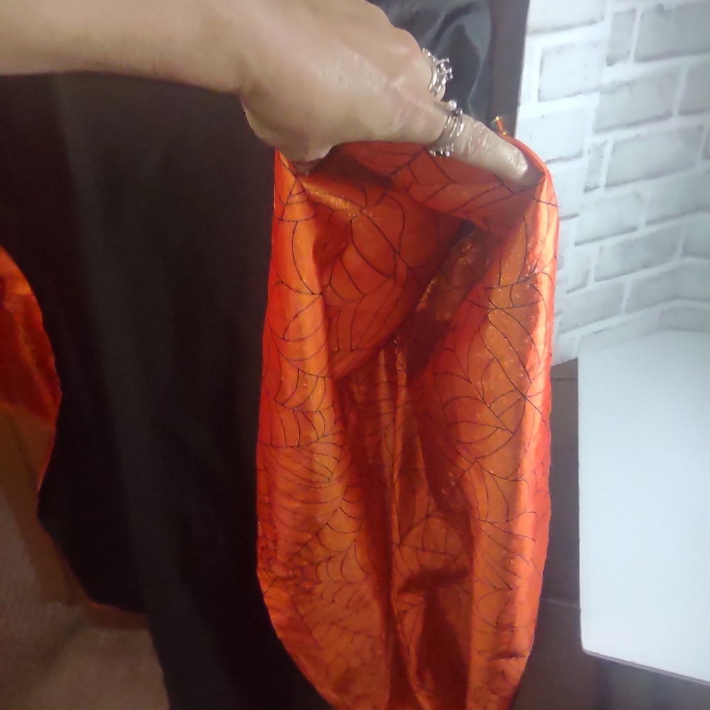 Kids Black and Orange Halloween Costume Dress - Picture 6 of 8